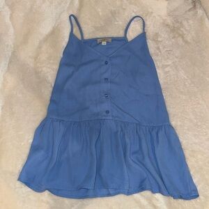 LOFT light blue flowy button down